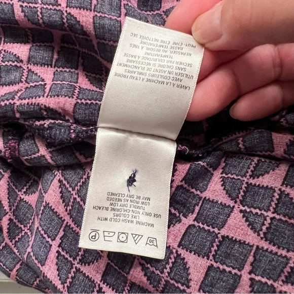 Anthropologie Maeve Karsten Geo Patterned Jumpsuit Harem Jogger Pants Size Small - Picture 4 of 8